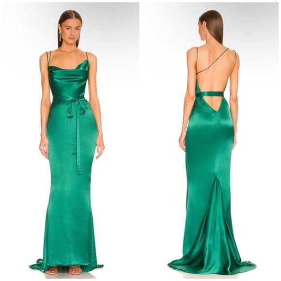 Michael Costello Dresses & Skirts - Michael Costello x Revolve Tonya Gown in Green Small New Womens long Dress